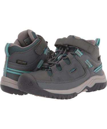 KEEN Targhee Mid Wp Hiking Boot - Little Kid Size 12 - Steel Grey/Porcelain - Buy Online on GoSupps.com