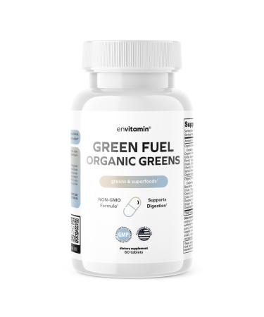envitamin Green Fuel Organic Greens Tablets - 42 Fruit and Vegetable Blend with Organic Greens