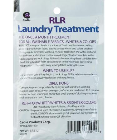 RLR Natural Powder Laundry Detergent - Whitens, Brightens, Refreshes Baby Cloth Diapers, Musty Towels, Workout Clothes - Non-toxic, Fragrance-Free - Pack of 10 - Buy Online on GoSupps.com