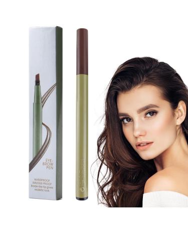Brow Definer - Waterproof Makeup Eyebrow Pencils with No Smudge | Women Cosmetics for Home Dating Shopping Traveling Gathering Buogint Dark Brown