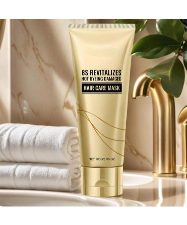 Mask For Damaged Hair | 100g Repair Hair Mask - Curl Frizz Care Daily Care Home Travel Anti-Frizz Fast Solution - Buy Online on GoSupps.com