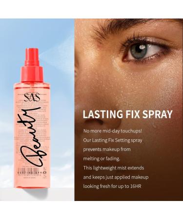 Waterproof Makeup Setting Spray - Long-lasting Smudge-proof & Transfer-resistant Finishing Spray | Oil-free Natural Finish - Buy Online on GoSupps.com