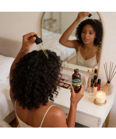 Hair Growth Oil 60ml Anti-Frizz Conditioner | Nourishing and Moisturizing Hair Treatment - For Follicles Volume Reduced Hair Loss and Split Ends - Buy Online on GoSupps.com