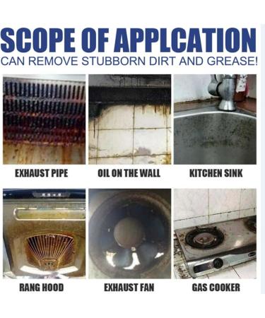 Beedac Bubble Cleaner Bubble Cleaner Foam Foaming Heavy Oil Stain Cleaner Stubborn Grease & Grime Remover Bubble Spray for Range Hood Oven Pots Grill Sink (100ml-2pcs) - Buy Online on GoSupps.com