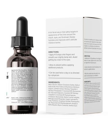 DRMTLGY Needle-less Serum - Anti-Aging Serum for Fine Lines & Wrinkles - Niacinamide with Potent Blend of Hyaluronic Acid Peptides & Ceramides 1 fl oz 1 Fl Oz (Pack of 1) - Buy Online on GoSupps.com
