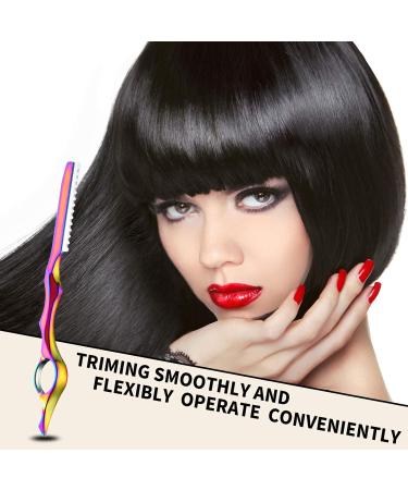 11-Piece Hair Styling Razor Set for Salon & Home Use - Texturizing Cutting Comb with Stainless Steel Blades (Vivid Neon) - Buy Online on GoSupps.com