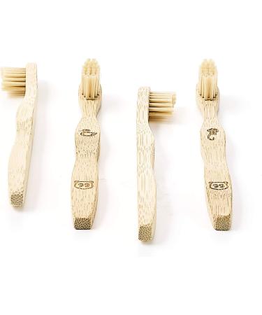 99pandas | Sustainable Bamboo Children's Toothbrush Set | Plastic-Free | Extra Small Soft Bristles for Healthy Teeth - Buy Online on GoSupps.com