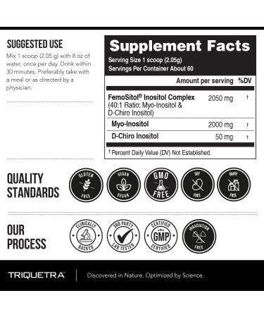 FemoSitol Inositol Powder | Myo-Inositol & D-Chiro Inositol Complex - Clinically Proven 40:1 Ratio (Vitamin B8) | PCOS Hormonal Balance & Healthy Ovarian Function Support (123 gram 60 Servings) - Buy Online on GoSupps.com