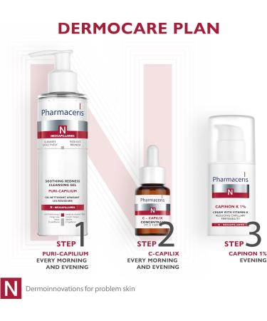 Pharmaceris N Capinon K 1% Cream with Vitamin K Cream for Sensitive Skin Reduces Redness Skin Moisturiser Soothing Cream - 30 ml - Buy Online on GoSupps.com