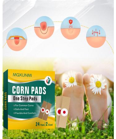 Max Strength Corn Remover Plaster - 24 Pads for Toes & Feet | Large & Small Sizes | Effective Corn Removal - Buy Online on GoSupps.com