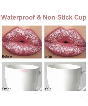 Buy Shiny Metallic Lipstick - High Pigment Waterproof Long Lasting Shimmer Lipstick for Women | Soft Velvet Glimmer Glow with Moisturizing Formula - Buy Online on GoSupps.com