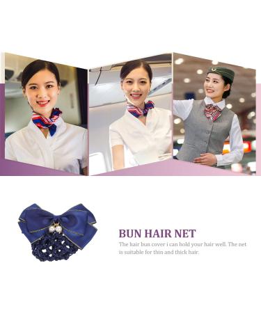 LALAFINA Hairpin Bowknot Hair Accessory Bow Bun Hair Net Barrette Bun Cover Hairnet Bun Cover Bow Bun Hair Cover Bowknot Hair Tie Hair Nets for Women Hair Set Bow Tie Fabric - Buy Online on GoSupps.com
