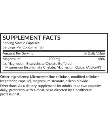 Futurebiotics Magnesium Glycinate 200 MG per Serving Chelated for High Absorption Gentle On Stomach Non-GMO 60 Vegetarian Capsules 60 Count (Pack of 1) - Buy Online on GoSupps.com