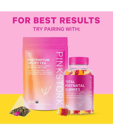 Pink Stork Postpartum Mood Support: Hormone Balance & Recovery with Ashwagandha - 60 Capsules - Buy Online on GoSupps.com