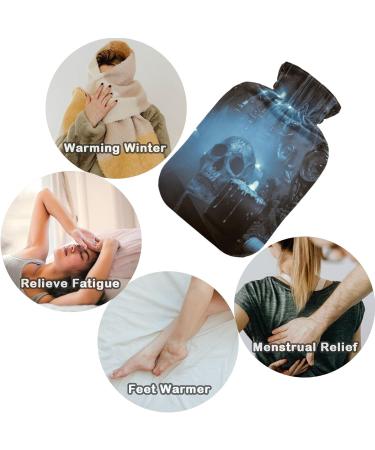 Naanle Haunted Castle Halloween Skull Hot Water Bottle | 1L Hand & Foot Warmer for Pain Relief | Premium Heat & Cold Therapy Solution - Buy Online on GoSupps.com