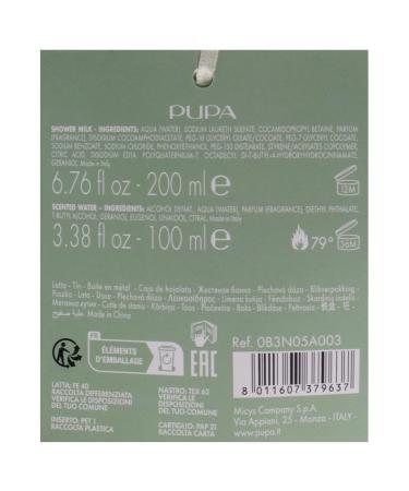 Pupa Milano Let's Bloom Kit - Secret Garden | Shower Milk & Scented Water - Hydrating Body Wash & Body Mist Gift Set - International Shipping - Buy Online on GoSupps.com