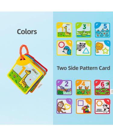 Jollybaby Baby Sensory Teether Toys - BPA-Free Teething Crinkle Soft Cloth Book for Newborns 0-12 Months - Buy Online on GoSupps.com