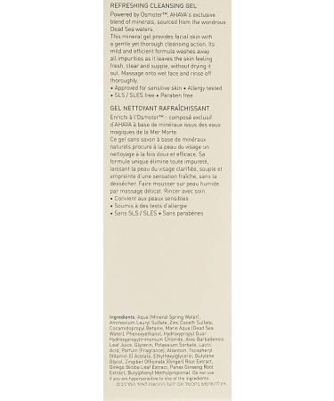 AHAVA Refreshing Cleansing Gel 3.4 Fl Oz - Gentle Face Wash for Refreshed Skin - Buy Online on GoSupps.com
