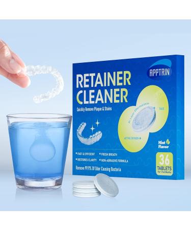 APPTRIN Cleansing Tablets 36 Tablets Retainer Cleaner - Buy Online on GoSupps.com