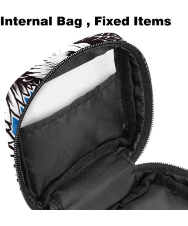 Cool Eagle Blue Storage Bags for Women's Bandages & Menstrual Products - Portable Organizer for School & Office - Buy Online on GoSupps.com
