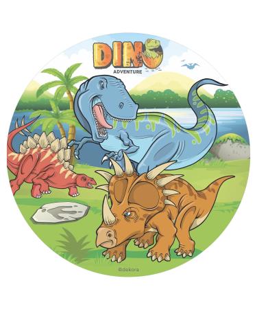 Dekora - 145093 Dinosaur Edible Wafer Paper Cake Topper| Rice Paper | - 20cm - Buy Online on GoSupps.com