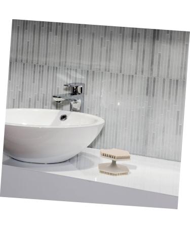 POPETPOP double head silicone facial scrubber Silica gel cleansing brush Scrubber facial exfoliator face brush washbasin face wash brush cleaning brush Scrub 6.50X6.50X4.00CM Grey - Buy Online on GoSupps.com