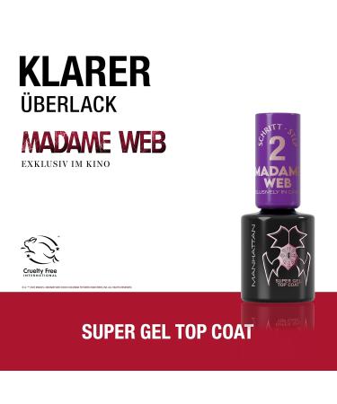 Manhattan Super Gel Nail Polish - Madame Web Top Coat | UV-Free 14 Days Manicure Effect - Buy Online on GoSupps.com