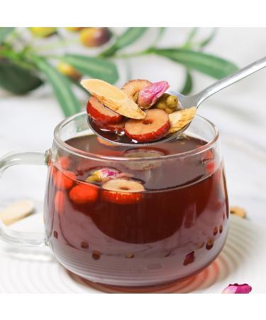 Huangqi Red Jujube Rose Tea Bags 150g Astragalus Root Dried jujube Double petal red rose Black Sugar Red goji berries Red Date Rose Combination Flower and Grass Tea  - Buy Online on GoSupps.com