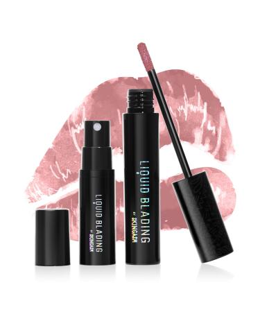 Skingasm Liquid Blading Lips - 2-Phase High-Intensity Lip Stain for Hyper-Brilliant Color - Revolutionary Smudge Proof Lipstick and Matte Lipstick - Vegan Lip Makeup (Naked)