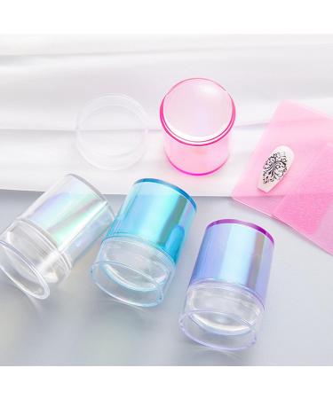 Sanwood Nail Art Stamp Set - Soft Texture & Good Elasticity - Trendy DIY Manicure Tools for Women - Pink - Buy Online on GoSupps.com