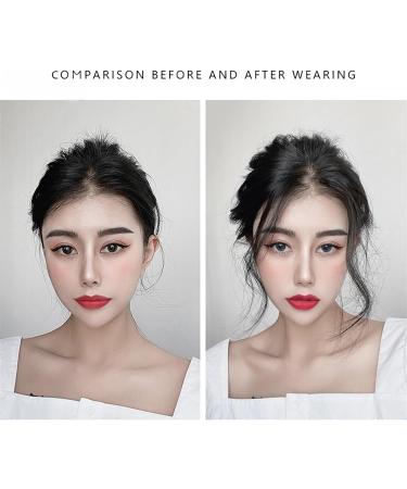 Bangs 2 PCS Set Long Side Air Bangs Wavy Curly Clip in Bangs Hair Pieces for Women Front Side Bangs for Daily Use for Women Curved Bangs for Daily Wear (Color : #31) - Buy Online on GoSupps.com