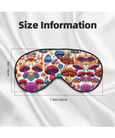 SSIMOO Wild Mushroom Print Eye Mask | Ultra-Soft Light-Blocking | Comfort & Restful Sleep - International Shipping - Buy Online on GoSupps.com