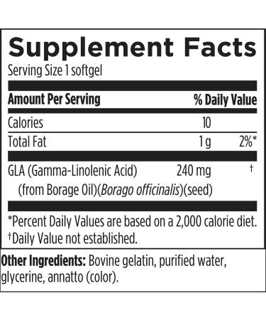 Designs for Health GLA Softgels - Borage Oil Pills 240mg Gamma Linolenic Acid from Borage Seed - Non-GMO Supplement May Promote Healthy Skin + Hormonal Balance for Women (60 Softgels) Standard Packaging - Buy Online on GoSupps.com