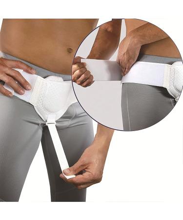 NEZIH Adjustable Hernia Belt for Men - Removable Compression Pads - Black - 1Pc - International Shipping - Buy Online on GoSupps.com