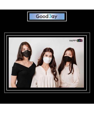 Premium 3D KF94 Face Masks - (Pack of 10) Black & White Combo Set | 4-Layer Filters | Made in Korea - International Shipping - Buy Online on GoSupps.com