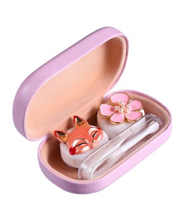 LALAFINA 3 Series-Box Colored Lenses Syal Lens container Local mirror housing mirror foil Local container LINE HALER GLASS Container Organizer Hastering Suite ABS Rosax3stk 9.5x5.5cmx3PCs