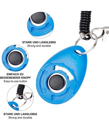 Dog Training Clickers with Wrist Strap Effective Pet Training Tools for Puppy or Cat Behavioral Training 4-Pack Colorful Sound Easy to Use Practical Button Clicker - Buy Online on GoSupps.com