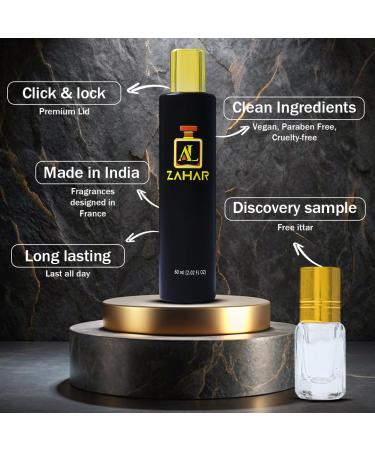 Eau De Parfum Inspired by J.P Gaultier's Le Male Long Lasting Perfume For Men Paraben Free Vegan Clean Ingredients Fragrance Spray 60 ml - Buy Online on GoSupps.com