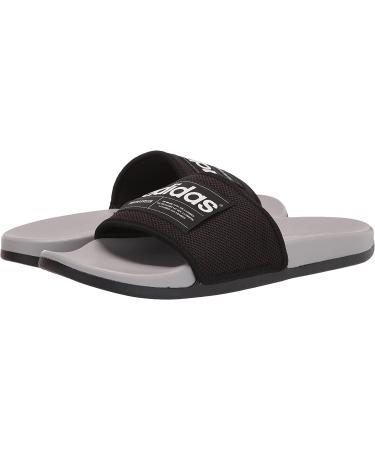 adidas Adilette Slide Sandal - Unisex (Black/White/Grey) - Size 10 Women/9 Men - Buy Online on GoSupps.com