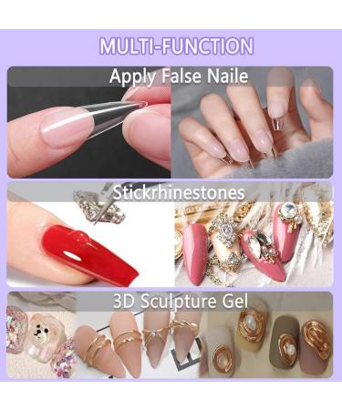Solid Nail Tips Gel for Professional Nail Extensions - 5g x 2 | High-Quality Nail Art Gel Paint & Glue - Buy Online on GoSupps.com