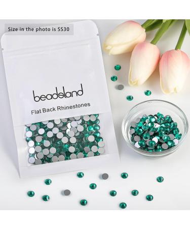 Beadsland 288 Pieces Flat Back Rhinestones - Blue Zirconia Nail Crystals SS30 (6.4-6.6mm) for Stunning Nail Art - Buy Online on GoSupps.com