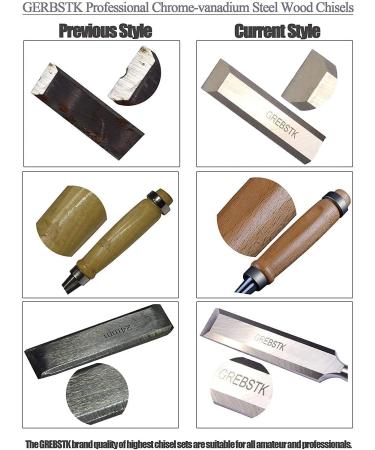 GREBSTK 4 Piece Wood Chisel Set Sturdy CR-V Steel Chisel Beech Handle Woodworking Tools with Oxford Bag 2chisel - Buy Online on GoSupps.com