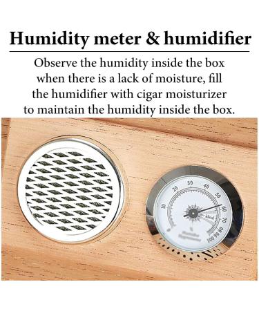 Cigar Boxs Humidors Light Cigar Box Humidification Cigar Case Hand Stitched Woven Pattern Cigar Box - Buy Online on GoSupps.com