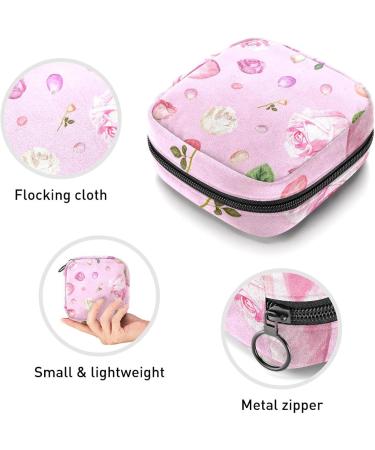 Buy Women's Bonds Storage Bags - Portable Pink Roses Period Kit | Stylish Feminine Product Bags for Women & Girls - Buy Online on GoSupps.com