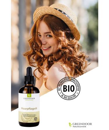 Greenendoor Organic Hair Care Oil 100ml | Nourishing Natural Heat Protection | Silicone-Free Natural Cosmetics for Healthy Hair - Buy Online on GoSupps.com