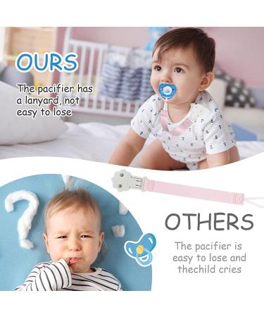Gimocool Pacifier Clips | Soft & Washable Paci Clips for Boys & Girls | Easy-to-Use Fabric Clips | Perfect Birthday Present for Toddlers - Buy Online on GoSupps.com