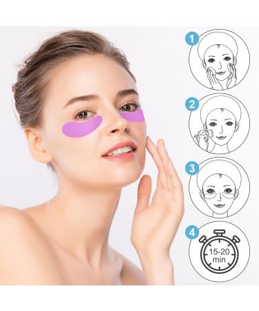 Shop 5 Pairs Reusable Under Eye Patches - Reduce Wrinkles & Fine Lines | Silicone Eye Mask with Metal Applicator for Ultimate Skin Care - Buy Online on GoSupps.com