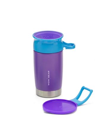 WOW KIDS 360 Sports Water Bottle - Double Walled Stainless Insulated  Purple - 10 OZ / 300 ML