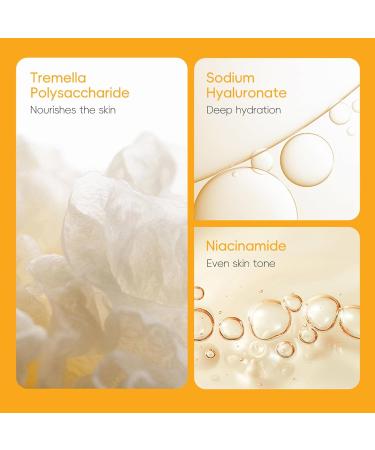 4 Pack Vitamin C Moisturizing Skin Care Set for Women Girls Anti-Aging Brightening Face Skin Care Kit Cleanser Serum Eye Cream and Eye Cream - Buy Online on GoSupps.com