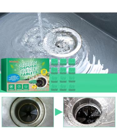 ASIEIT 12pcs Garbage Disposal Cleaner Deodorizer Tablets Powerful Drain Pipe Cleaning Tablets Deep Cleaning Sink Drain Cleaner and Deodorizer Home Kitchen Cleaning Products - Buy Online on GoSupps.com